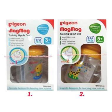 Pigeon magmag gelas minum bayi dengan Mug Pigeon dot empeng Multivariasi Multicolor