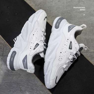 Sepatu Sneakers Pria Wanita NeoFLOW Kasual Running 42 Abu