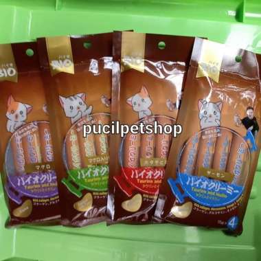 Bio Creamy Snack Kucing Cemilan Kucing Makanan Kucing