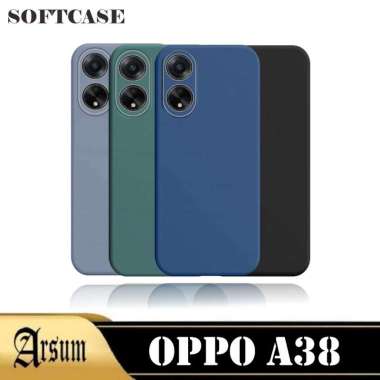 Case OPPO A38 Softcase Silicon Warna telpon OPPO A38 COKELAT