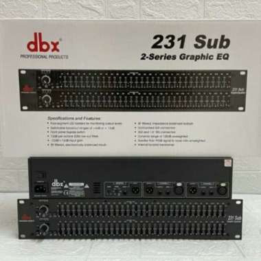 equalizer dbx 231 sub / dbx 231 + subwoofer / dbx 231 subwoofer - DBX Multivariasi Multicolor