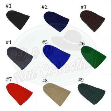 Topi Kupluk Rajut Bordir Nama Bayi Anak Motif Salur