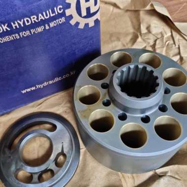 Cylinder Block (Bushing)+Plate Valve RH Main Pump Kobelco SK200-8 HD