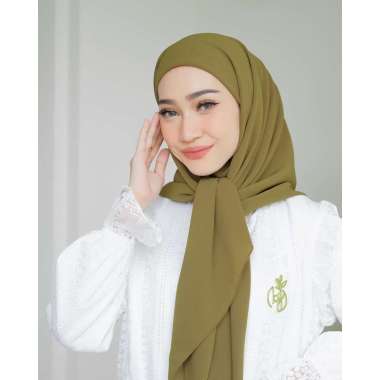 Koyu Hijab Segitiga Iner Meira Cepol Praktis OLIVE ARMY