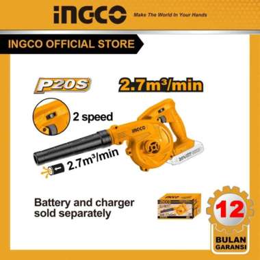 P20S MESIN PENIUP DEBU INGCO CABLI2001 CORDLESS HAND BLOWER/ASPIRATOR 2 level