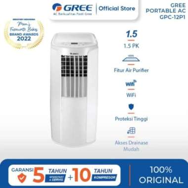 AC PORTABLE STANDING GREE 1,5 PK WITH AIR PURIFIER SYSTEM