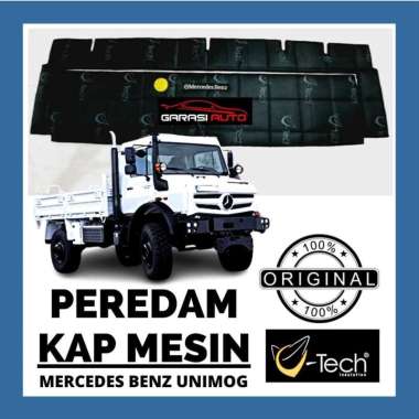 Peredam Panas Suara Kap Mesin Mobil Mercedes Benz Unimog Ori Vtech Hitam dan Slver