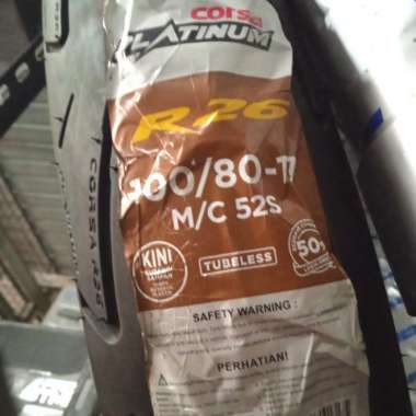 Ban Luar Corsa Platinum 100/80-17 R 26 Tubeless