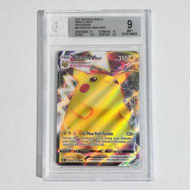 Pikachu VMAX 045/184 S8b IDN BGS 9 - Subgrade Graded Pokemon Card