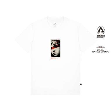 Aerostreet T-Shirt Illusion Putih Kaos T-Shirt ABBAA S