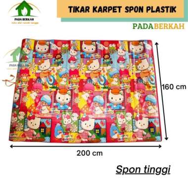 Karpet Tikar Lantai Plastik Spon Matras Gulung Karakter Aneka Gambar Spon tinggi