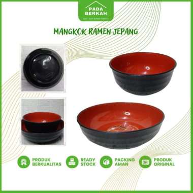 Mangkok Ramen Jepang Mangkok Ramen Plastik Mangkok Ramen Merah Kecil 2c-j1
