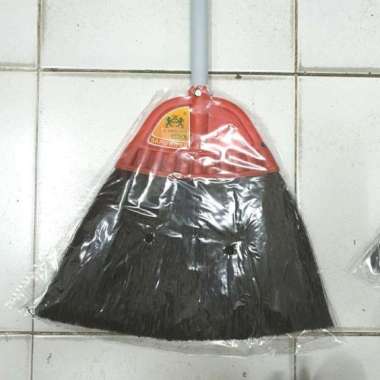 Sapu KIpas Ijuk 2 Macan Kecil Sedang Besar Berkualitas Sapu Gagang Kecil