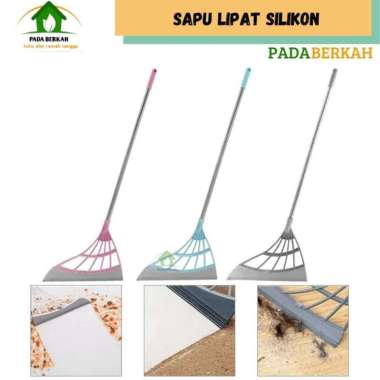 Sapu Pel Lantai Lipat Silikon Karet Multifugsi Ajaib Lap Kaca Silikon
