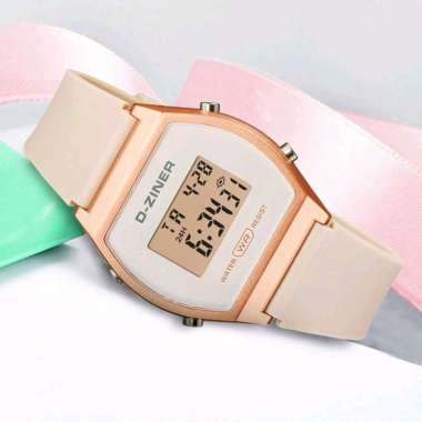 D-Ziner 8214 Ladies ORIGINAL – SV90D32 – Jam Tangan Wanita Display Digital Sport Watch Plus Box Kale