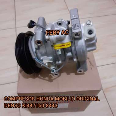 kompresor ac mobil honda mobilio / brv / hrv orsinil denso assy