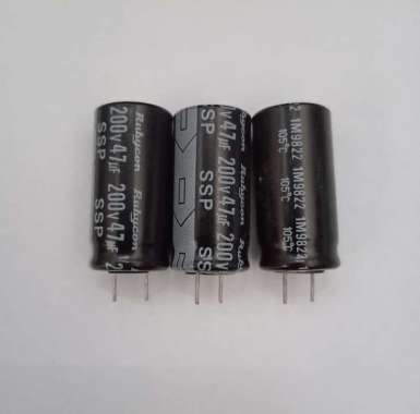 Elco Capacitor 47uf 200v Rubycon