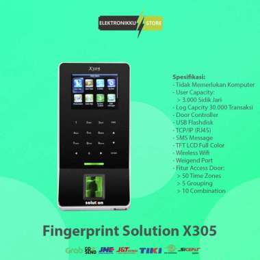 Mesin Absensi Fingerprint Solution X305 Absen Absensi Sidik Jari