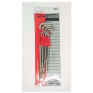 SOLIGEN D04 Kunci L Bintang Set 9PCS Bintang Bintang