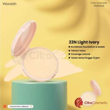 Wardah Refill colorfit powder Velvet foundation | isi ulang bedak Light ivory