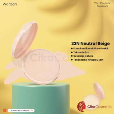Wardah Refill colorfit powder Velvet foundation | isi ulang bedak Natural beige