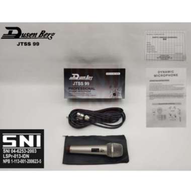 Mic Kabel DUSENBERG JTSS 99 Mic Buat Pidato, MC , Karaoke , Mic SNI