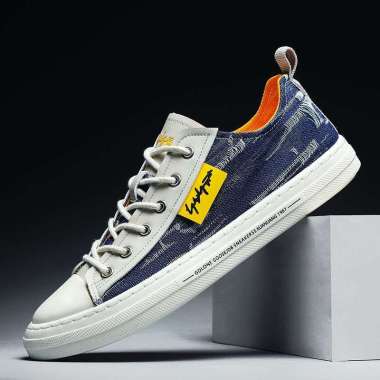 MIVASO Pennay Shoes - Sepatu Sneakers Pria Import Golone Casual Shoes 40 Navy