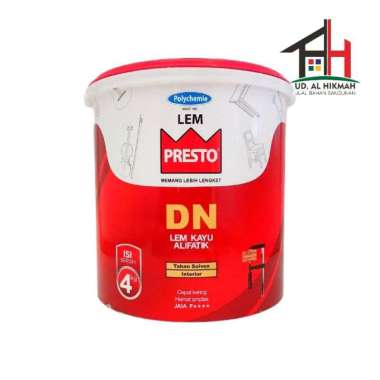 LEM KAYU PRESTO DN 4 KG - LEM KAYU ALIFATIK