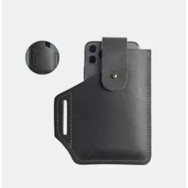 Mivaso Dompet Hp Pinggang Pria Kulit Sapi Original - Tas Pinggang Hp Pria Kulit Sapi - Sarung Hp Pin