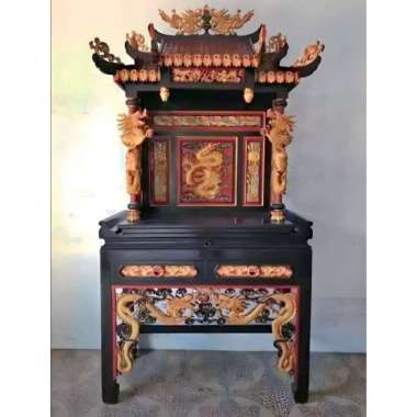 MEJA ALTAR SEMBAHYANG - MEJA ALTAR KAYU JATI - MEJA SEMBAHYANG UKIR