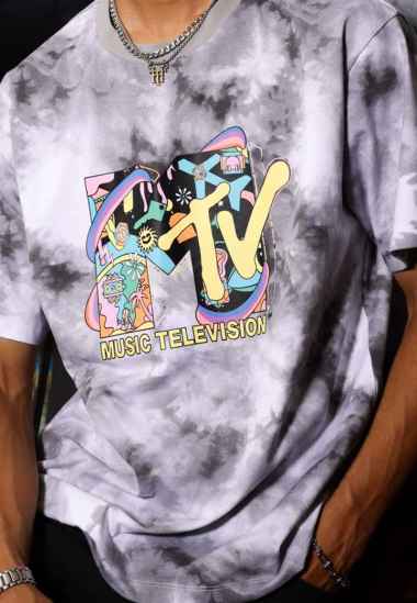 MANZONE Kaos Lengan Pendek Pria MTV WANDER - GREY GREY XL