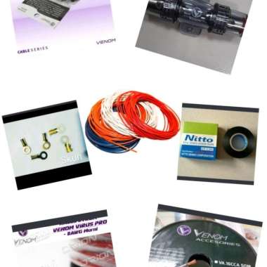 paket kabel audio mobil venom high quality