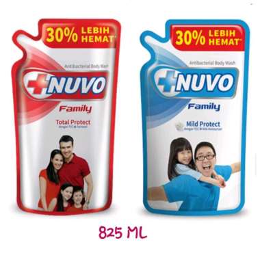Nuvo Sabun Mandi Cair Total Protect 825 ML / Nuvo Mild Protect 825ml Total Protect