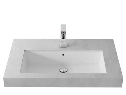TOTO Wastafel LW 595 J WHITE - KOMPLIT SET KRAN PANAS DINGIN
