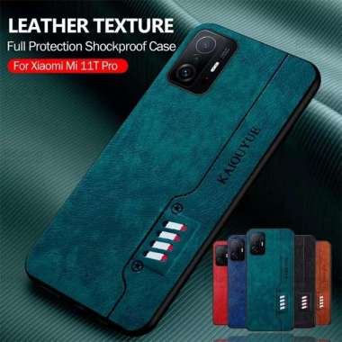Case Xiaomi 11T Pro / Xiaomi 11T Original Fashion Leather Pu Casing Hijau - XIAOMI 11T
