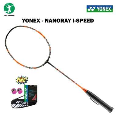 Raket Badminton Yonex Nanoray I Speed Black Orange Original