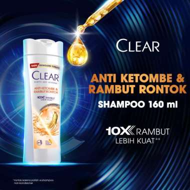 Clear Anti Ketombe & Rambut Rontok Shampoo [160 mL]