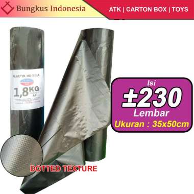 Plastik HD Roll Premium 1.8 Kg 35 x 50 cm - Plastik Buah Tebal HITAM