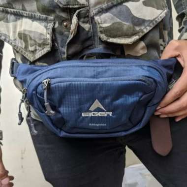 EIGER CERVUS Waist Bag Tas Selempang Pria Original Hitam