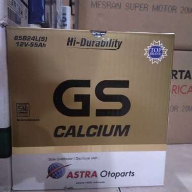 Baru Aki Gs Astra Calcium 65B24Ls , Aki Untuk Mobil