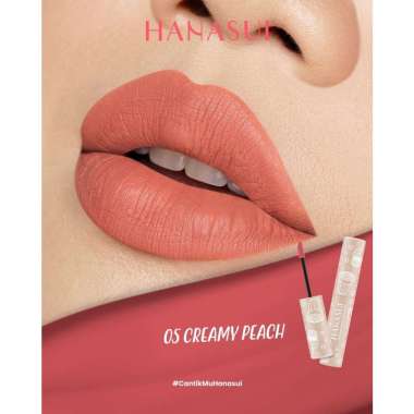 HANASUI Mattedorable Lip Cream | Matcha Latte | Boba Edition 05 CREAMY PEACH