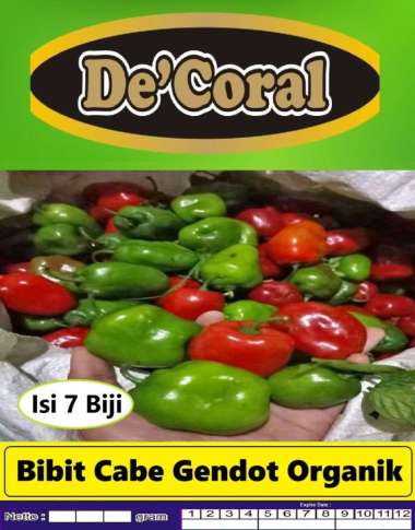 Bibit Cabe Gendot Organik | Biji Benih Cabe Gendot Organik