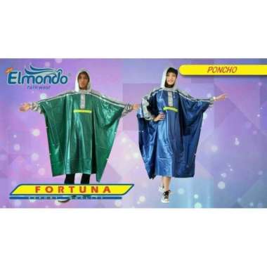 Jas Hujan Poncho FORTUNA 711 Elmondo Dewasa Motor Karet Batman ASV
