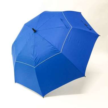 Payung tongkat / payung golf / fiber / GRC / susun dua - 75004 Biru