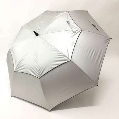 Payung tongkat / payung golf / fiber / GRC / susun dua - 75004 Silver