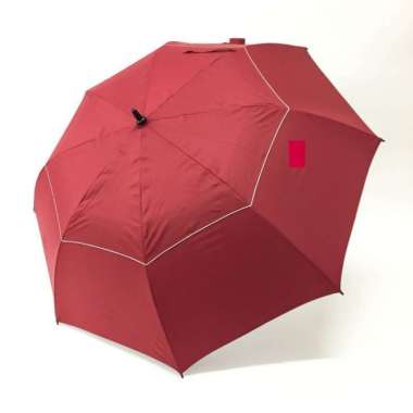 Payung tongkat / payung golf / fiber / GRC / susun dua - 75004 Maroon