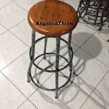 KURSI CAFE TINGGI 75CM - BANGKU TINGGI 75 CM - KURSI BAR PIPA & KAYU