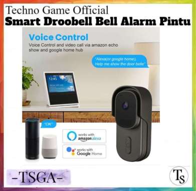 Bel Alarm Pintu Smart Doorbell Anti Maling 1080p Two Way Waterproof