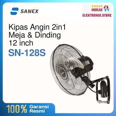 Sanex Kipas Angin Dinding SN-128S 12 Inch" 2 In 1