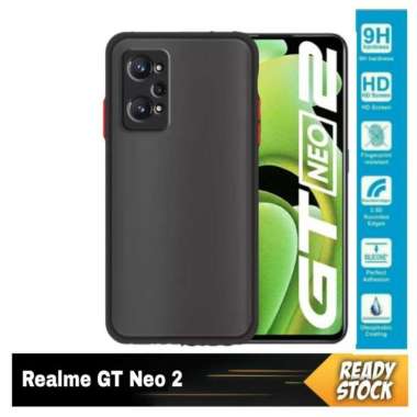 Soft Case Oppo Realme GT Neo 2 Soft Aero Color Button Matte Hijau Matcha